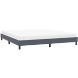 vidaXL posteljni okvir brez vzmetnice temno siva 200x210 cm žamet | Shoptok.si