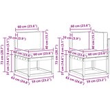  Set vanjskih sofa 8 kom. Bijela i krem Poliester | shoptok.hr