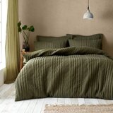 Pineapple Elephant Kaki zelena enojna posteljnina 135x200 cm Tamba Stripe – Cene
