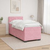  Krevet s box springom, madracem i LED-om Ružičasta 90 x 200 cm | shoptok.hr