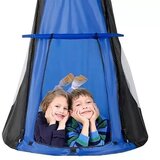 Spartan Gugalnik z baldahinom - 110 cm, moder | Shoptok.si
