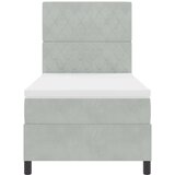  Krevet s opruga kutije Svijetlo siva 90 x 190 cm Baršun | shoptok.hr