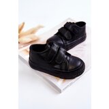 Boto Children's Leather Sneakers With Velcro Black Foster | ePonuda.com