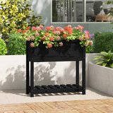  Sadilica s policom crna 82,5x34,5x81 cm od masivne borovine | shoptok.hr