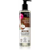 Organic Shop Natural Coconut & Shea vlažilni šampon za suhe in poškodovane lase 280 ml