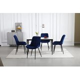  BERA stolica - tamnoplavi baršun / crne noge x 1 | shoptok.hr