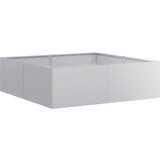 Maison Chic Cvetlični Lonec - Cvetlično korito 100x100x30 cm Pocinkano jeklo, (21789952) | Shoptok.si