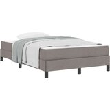  Postelja z vzmetnico z vzmetnico Taupe 120 x 200 cm blago | Shoptok.si