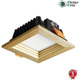  APLED -LED Ugradni SQUARE WOODLINE LED/6W/230V 3000K 12x12 cm masivna borovina Cene