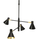Candellux luster/visilica-less viseća lampa 4X40W E14 crna mat | ePonuda.com