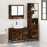  3-dijelni set kupaonskog namještaja boja hrasta drveni | shoptok.hr