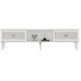 Hanah home Hanah Kućna TV komoda Herry, 150x44,6x29,6 cm, Bijelo-zlatna boja | Eponuda.ba