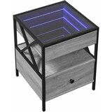  Stolić s beskonačnim LED svjetlima boja hrasta 40 x 40 x 51 cm | shoptok.hr