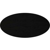 Stolna ploča tamnosmeđa 100x50x4 cm ovalna masivna hrastovina | shoptok.hr