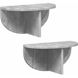  Polica na zidu Zidne 2 pcs Betonski sivi 38 x 19 x 19 cm | shoptok.hr