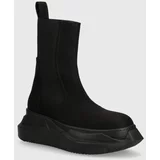 Rick Owens Gležnjače Woven Boots Beatle Abstract za žene, boja: crna, s platformom, DS01D1846.NDK.99