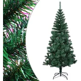  Umjetno božićno drvce s obojenim vrhovima zeleno 120 cm PVC