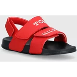 Tommy Hilfiger Otroški sandali rdeča barva