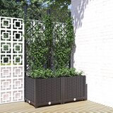 Furnova Cvetlično korito z oporno mrežo črno 80x40x136 cm PP, (21920846) Cene