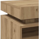  Noćni ormarić s LED svjetlima Artisan hrast 40x39x48,5 cm | shoptok.hr
