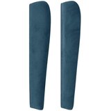  Uzglavlje s ušima tamnoplavo 203x23x118/128 cm baršunasto | shoptok.hr