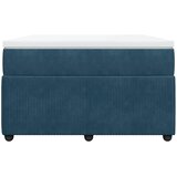 Box spring krevet s madracem tamnoplavi 120 x 200 cm baršunasti | shoptok.hr