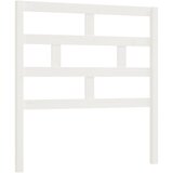  Uzglavlje za krevet bijelo 81 x 4 x 100 cm od masivne borovine | Shoptok.si