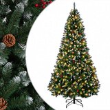  Umjetno božićno drvce sa šarkama 240 cm 300 LED lampica | shoptok.hr
