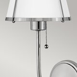  Hinkley HK-CLARKE1-PN-WH - Zidna lampa CLARKE 1xE27/40W/230V hrom/bela | Eponuda.com