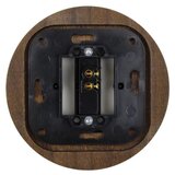  Elhard - Keramički retro jednostavan prekidač sa ramom č. 1 bela/tamno drvo | Eponuda.com