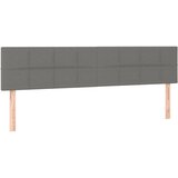 vidaXL Posteljno vzglavje 2 kosa temno siv 100x5x78/88 cm blago, (20792880) | Shoptok.si
