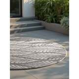 NORTHRUGS Sivo-slonokoščena okrogla notranja in zunanja preproga ø 160 cm Duet Liora – | Shoptok.si