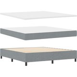  Postelja s pomično vzmetjo z vzmetnico in klopjo Svetlo siva 180x200 cm Tkanina, (22083348) | Shoptok.si