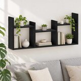  Polica na zidu Crni hrast 97,5 x 17 x 40 cm Konstruirano drvo | shoptok.hr