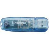 Intenso USB Flash drive 4GB Hi-Speed USB 2.0, Rainbow Line, PLAVI - USB2.0-4GB/Rainbow | shoptok.hr