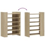 vidaXL Omarica za čevlje sonoma hrast 74,5x37,5x100 cm inženirski les | Shoptok.si