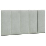 Maison Chic posteljno vzglavje - vzglavna omarica - vzglavna stranica svetlo siva 100 cm žamet, (21703888) | Shoptok.si