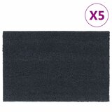  Otirači 5 kom tamnosivi 40 x 60 cm čupavi od kokosovih vlakana | shoptok.hr
