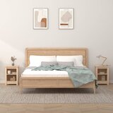 vidaXL Nočna omarica 2 kosa 40x35x55 cm trdna borovina Cene