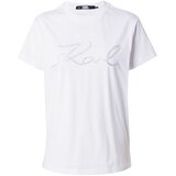 Karl Lagerfeld rhinestone logo t-shirt Bijela Cijene