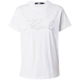Karl Lagerfeld rhinestone logo t-shirt Bijela