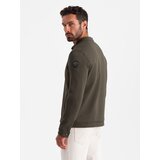 Ombre Men's BIKER jacket in structured fabric - dark olive green | Eponuda.ba