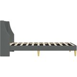 Krevetna konstrukcija Tamno siva 100 x 200 cm tkanina | shoptok.hr