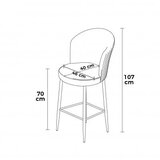 Hanah home set 4 barske stolice uras red black | ePonuda.com