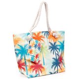  Torba za plažu s motivom palmi, 37 x 53 x 15 cm | shoptok.hr
