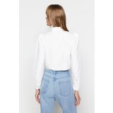 Trendyol Ecru Crop Regular Regular Fit Woven Shirt | Eponuda.ba