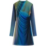 Desigual Kratke obleke VEST_SHIRA 25WWVK43 Modra u
