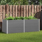  Vrtna posuda za sadnju 250 x 100 x 91 cm WPC siva | shoptok.hr