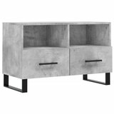 Maison Chic TV omarica - TV stojalo - Televizijska omarica betonsko siva 80x36x50 cm inženirski les, (21699245) Cene
