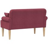  Ljubavni kauč s gumbima Vinska crvena 120 x 65 x 79 cm Tkanina | Eponuda.ba
